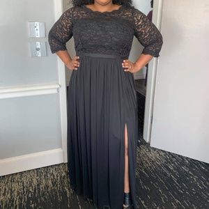 Black DB Celebrate Bridesmaid Dress (David's Bridal)